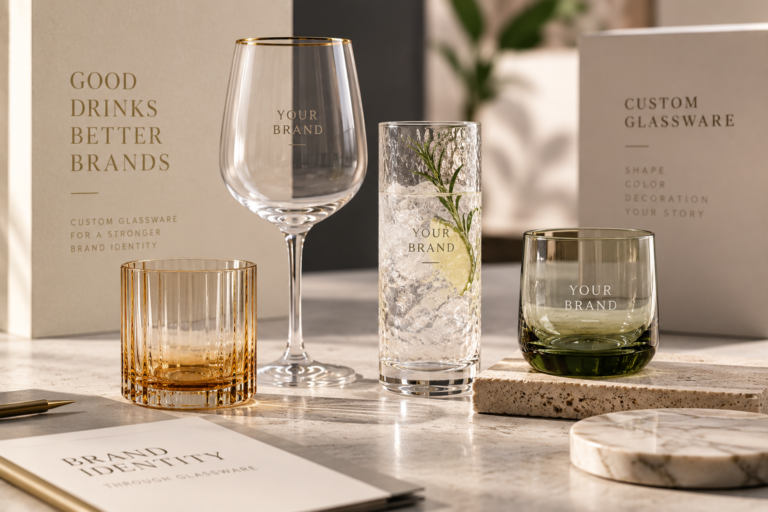How Custom Glassware Can Strengthen a Brand’s Product Identity