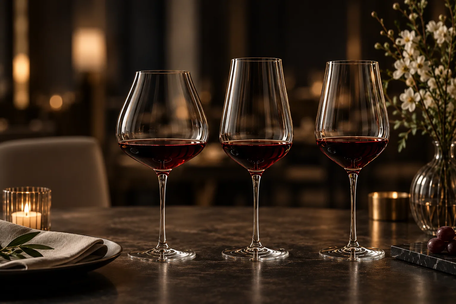 Ultra-thin glassware collection