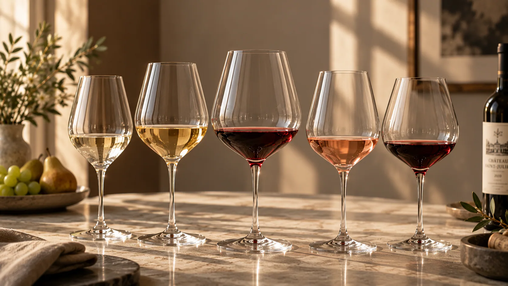 Textured whisky glasses