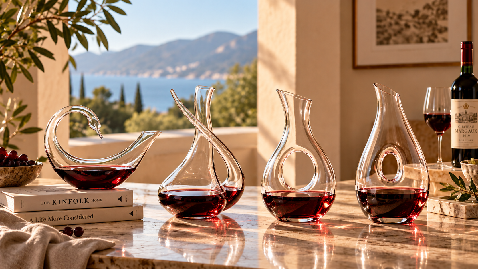 Wine decanter glassware