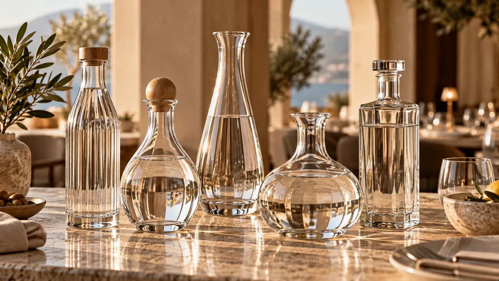 Glass beverage bottle