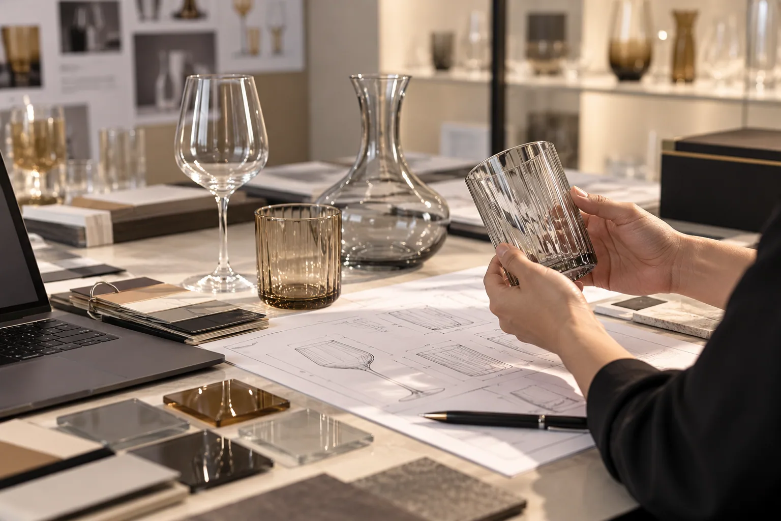 Product development glassware visual