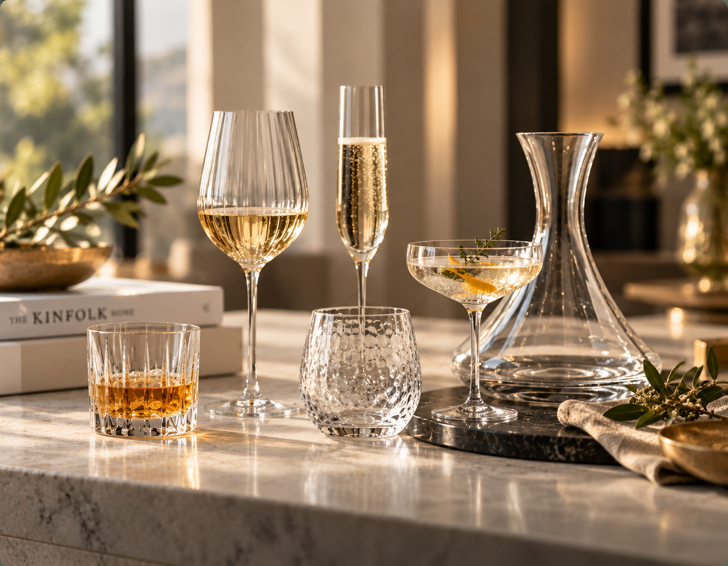 Premium glassware collection for retail, hospitality and custom projects