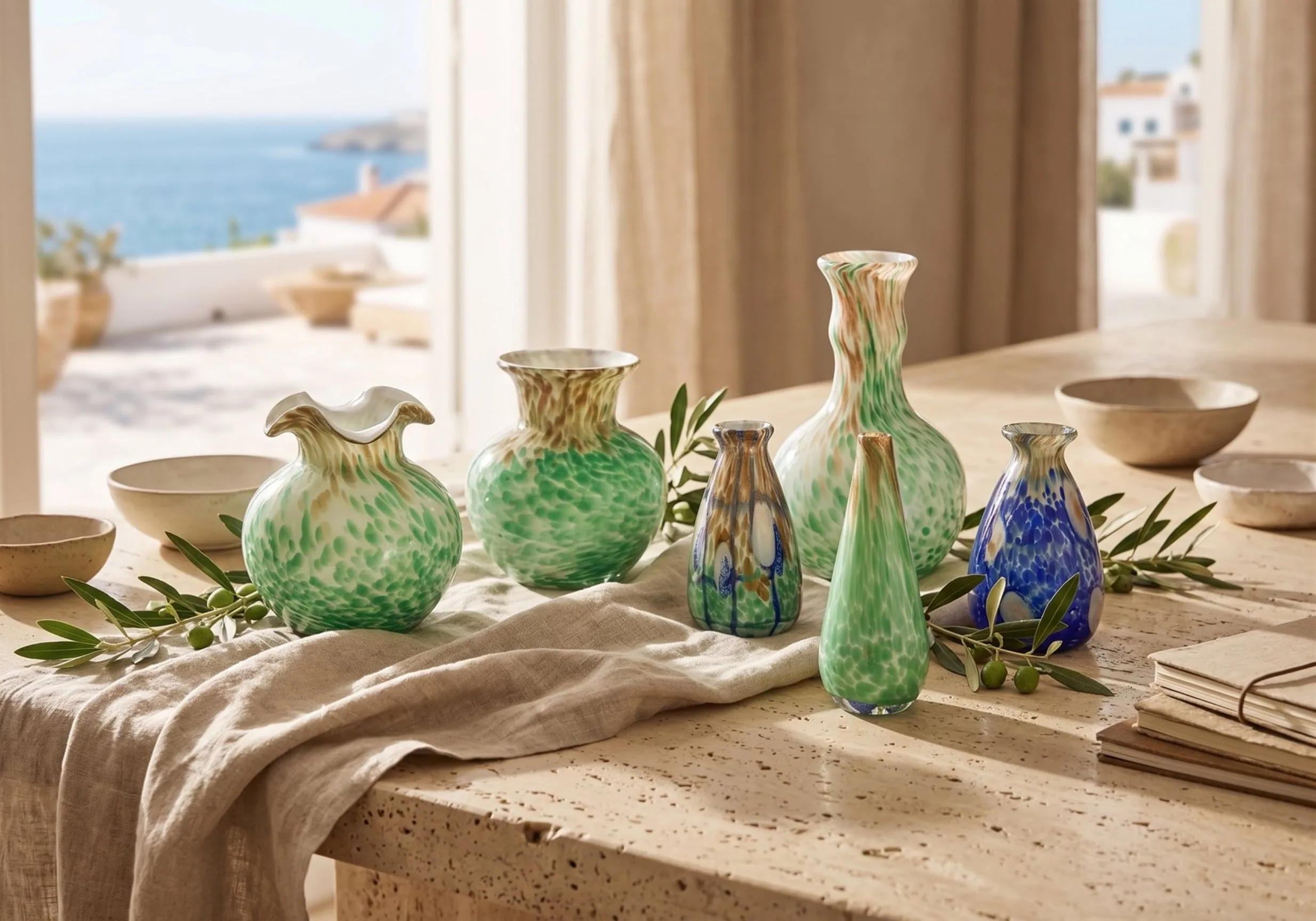 Decorative glass vase