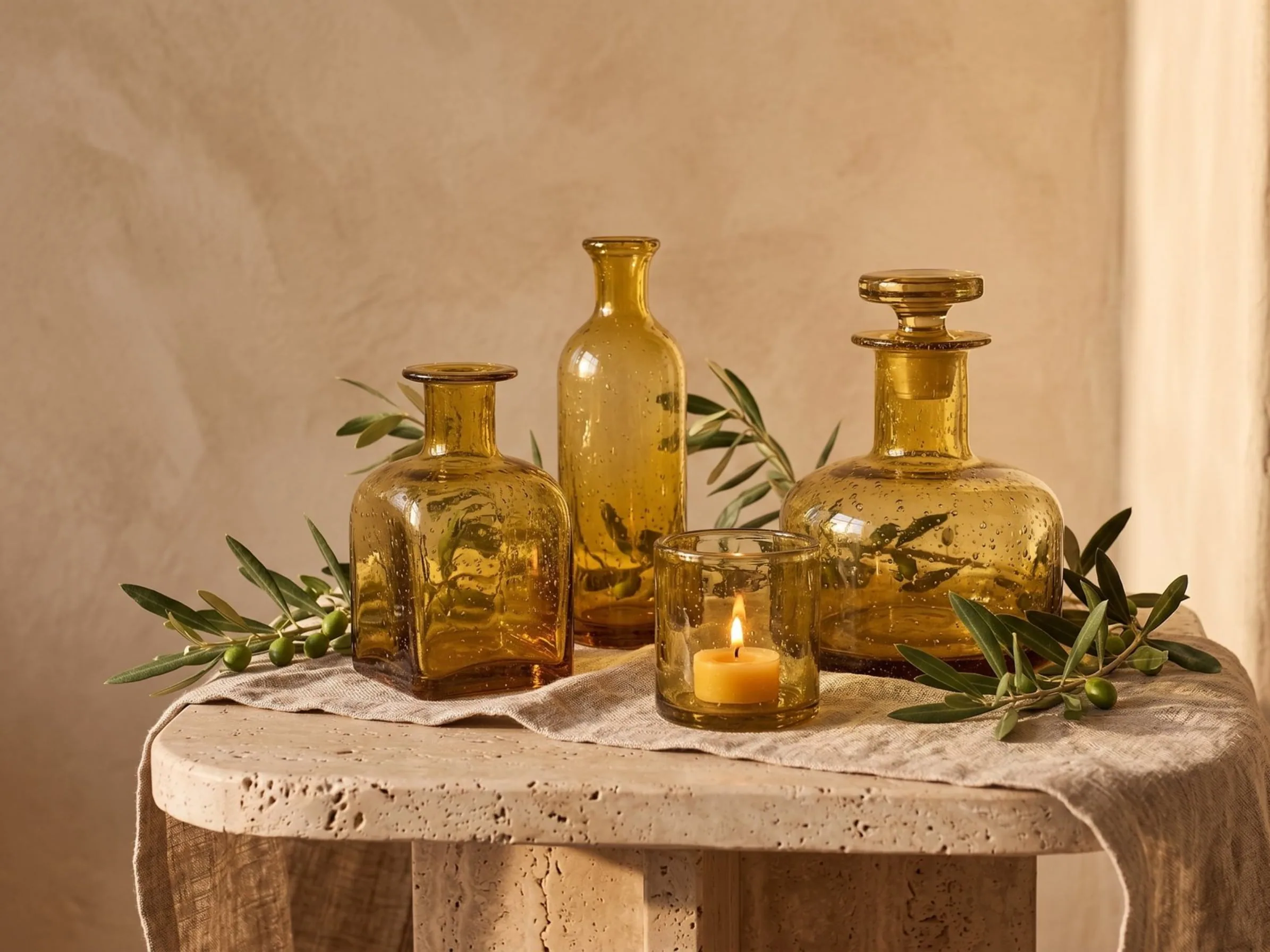 Decorative glass vase